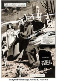 Gene Colan and Tom Palmer Tomb of Dracula #1 Inside Front Cover Original Art (Marvel, 1979). | Heritage