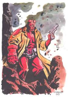 Giancarlo Caracuzzo | Hellboy ILLUSTRAZIONE ORIGINALE - HELLBOY - Page volante - EO - (2023) | Catawiki