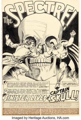 Murphy Anderson The Spectre #1 Splash Page 1 Original Art (DC, 1967).