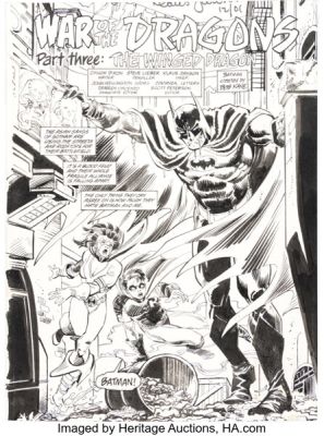 Steve Lieber and Klaus Janson Detective Comics #686 Splash Page 1 Original Art (DC, 1995).