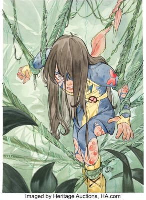 Peach Momoko Ms. Marvel: Mutant Menace #1 Variant Cover Original Art (Marvel, 2024). | Heritage