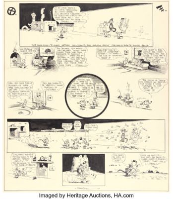 George Herriman Krazy Kat Sunday Comic Strip Original Art dated 5-14-22 (King Features Syndicate, 1922). | Heritage