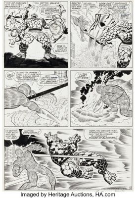Jack Kirby and Joe Sinnott Fantastic Four #63 Story Page 10 Original Art (Marvel, 1967). | Heritage