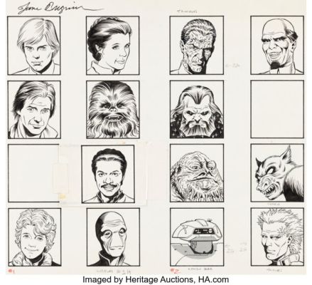 June Brigman and Karl Kesel Mission From Mount Yoda Book Illustrations and Character Design Sketch Original Art Group of 27 (Bantam Books, 1993). (Total: 27 Original Art)