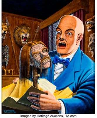 Al Feldstein "Haunt of Fear #8 - Revisited" Cover Re-Creation Painting Original Art (1999). | Heritage