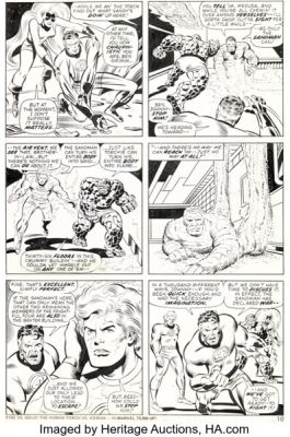 Rich Buckler and Joe Sinnott Fantastic Four #148 Story Page 6 Original Art (Marvel, 1974). | Heritage