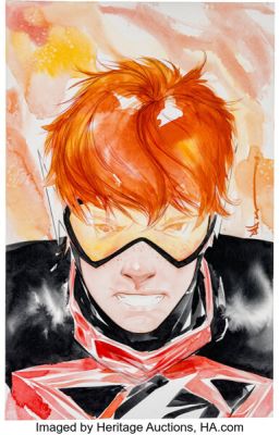 Dustin Nguyen Absolute Flash #1 Variant Cover Original Art (DC, 2026).