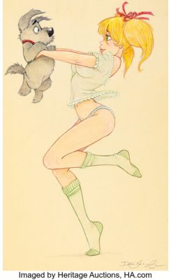 Dean Yeagle - Mandy and Little Dog Illustration Original Art (2010). | Heritage