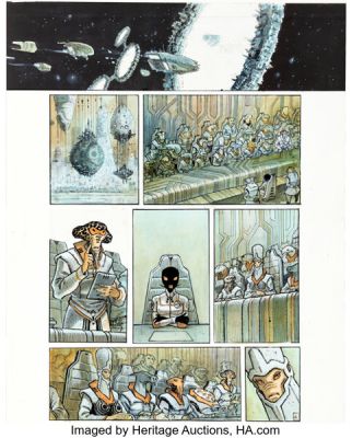 Serge Pellé Orbital #5 Justice Story Page 8 Original Art (Dupuis, 2012). | Heritage