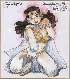 Takatsugu Yamamoto hand-drawn color shikishi "Sinbad" Lulu | Mandarake (Big Web)