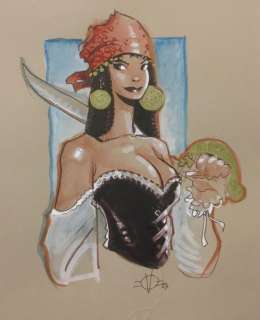 Vatine, Olivier | Vatine, Olivier - Dessin original couleur - La Flibustière - (2023) | Catawiki