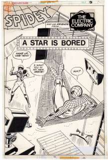 Mike Esposito Win Mortimer - spidey super stories 25 pg 15 splash (marvel, 1977)