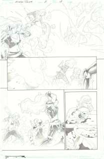 Esad Ribic | King Thor #3 P.13 - the Goddesses of Thunder Decapitate Gorr the God Butcher - 2020 | Anthony’s Comic Book Art