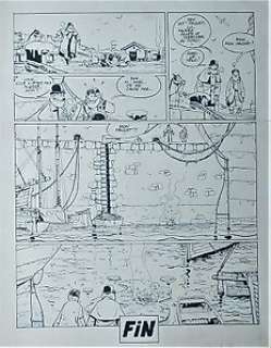 Wininger, Pierre | Wininger, Pierre - Planche originale - Nicéphore Vaucanson T1 - Evergreen - (1980) | Catawiki