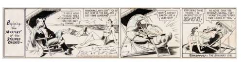 MANDRAKE THE MAGICIAN DAILY COMIC STRIP ORIGINAL ART SIGNED BY FALK. | Hake’s