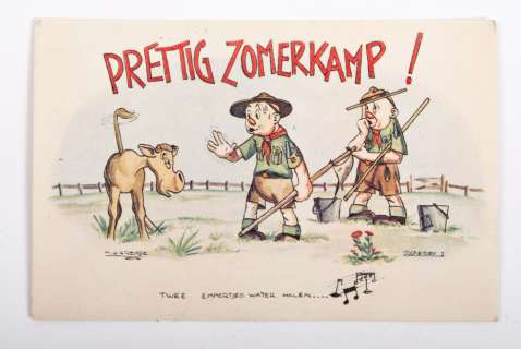 Hans G. Kresse (1921-1992) Post cards Scouting Joop en Joep | Zwiggelaar Auctions