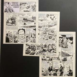 Lacey, Bill - 3 Original page - Eagles over the Western Front - 1973 | Catawiki