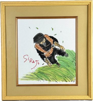 Sanpei Shirato Hand-Drawn Color Shikishi "Watari" (Yonkamme Rank) | Mandarake (Big Web)