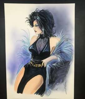 Geron, Jacques - 1 Original colour drawing - Famme Fatale | Catawiki