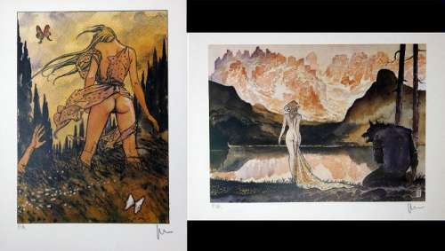 Milo Manara - 2 Print - Dolomiti | Catawiki