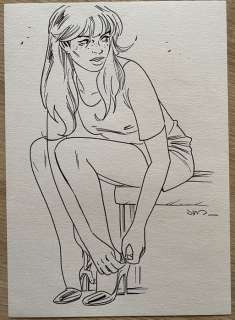 Jim - 1 Original drawing - Une Nuit à Rome - Marie - 2019 | Catawiki
