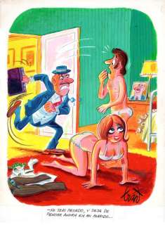 Tran - 1 Original colour drawing - Don’t Worry About Him - 1976 | Catawiki