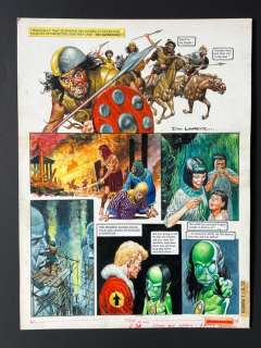 Lawrence, Don - 1 Original colour page - Trigië - Die Grüne Invasion - 1976 | Catawiki