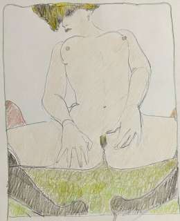 Leone Frollo - 1 Original drawing - Pin Up - Original Girl, fully nude | Catawiki