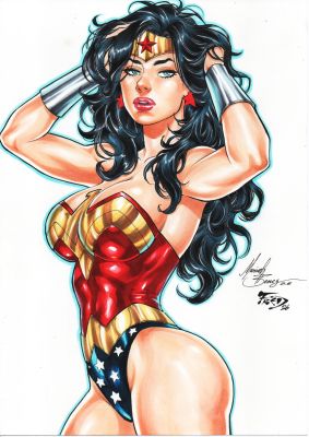 Fred Benes - Wonder Woman Pin Up 9x12
