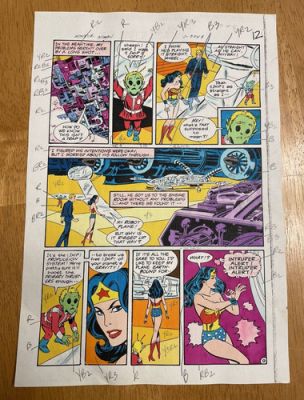 WONDER WOMAN #312 comic art color guide INVISIBLE PLANE GREMLINS 1984 HECK DC | eBay US (Buy It Now)