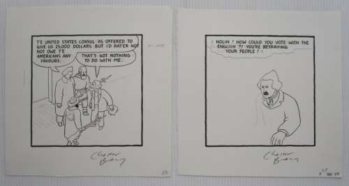 Brown, Chester - 2 Original preliminary drawing - Louis Riel - 1999 | Catawiki