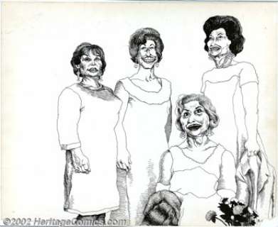 Robert Crumb - Original Illustration (1966). Crumb takes a poke at the women who influenced New York society in -