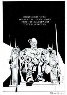 David Messina - star trek the next generation: the hive #2 cover (sold live on ‘dueling dealers of comic art‘ episode #82 podcast on 8-18-2022 watch it here!