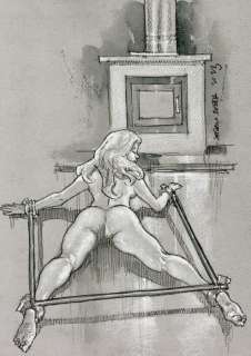 Bleda, Sergio - Society Debut - Published in "BDSMHOY" Magazine - Original Drawing - Format 30 x 22 cm | Catawiki