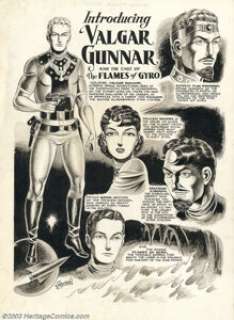 Jay Disbrow - Original Art for The Flames of Gyro, Complete 32-page Story (Fantagraphics, 1979). This wonderful set - | Heritage