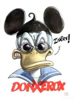 Jordi Bartoll inspired by Tanino Liberatore - DonXerox 30x40cm - 1 Acrylique sur Aquarelle - 2024 | Catawiki