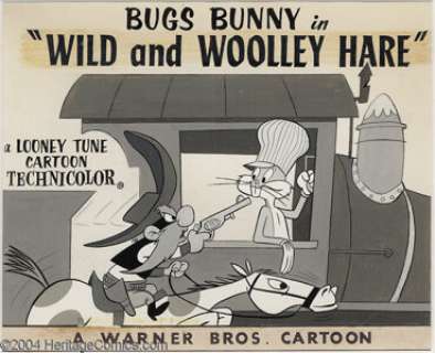 Bugs Bunny "Wild and Woolly Hare" Lobby Card Original Art (Warner Brothers, 1959). For sheer tenacity, -
