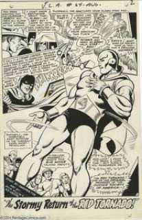 Dick Dillin and Sid Greene - Justice League of America #64, page 2 Original Art (DC, 1968). The Red Tornado -