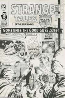 Jack Kirby and John Severin - Strange Tales #138 Cover (Marvel, 1965). Wah-hoo -- "Sometimes the Good Guys -