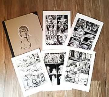 Candita, Giuseppe - 5 Original page - Zagor - n. 9 "Il Grizzly" + Cartelletta esclusiva con disegno | Catawiki