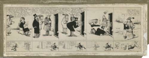 George Herriman - The Dingbat Family with Krazy Kat Daily Comic Strip Original Art (Hearst, circa 1913). Hang - | Heritage
