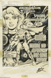 Jim Starlin and Romeo Tanghal - DC Comics Presents #29, Splash Page 1 Original Art (DC, 1981). With the help of - | Heritage