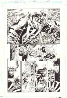 Ivan Reis, Oclair Albert - Blackest Night #4 P.5 - Black Lantern Firestorm, Mera, & the Flash - 2009 Signed