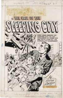 Rudy Palais (attributed) - Kerry Drake Detective Cases, Complete 16-page Story "In the Case of the Sleeping -