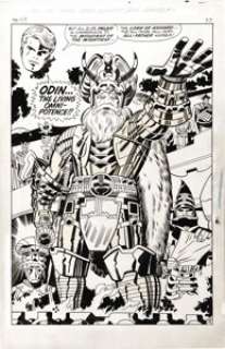 Jack Kirby and Vince Colletta - Thor #158, Splash Page 18 Original Art (Marvel, 1968).  The mightiest of the - | Heritage