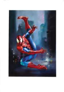 Julie Bell - Marvel Masterpieces "Spider-Man" Card Illustration Original Art (Fleer, 1996). Julie Bell -