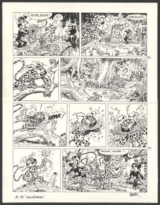 Batem | Le Marsupilami - Quilzèmhoal (T.29) - Planche originale n°03 | Daniel Maghen
