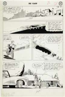 Carmine Infantino and Joe Giella The Flash #116 Kid Flash page 9 Original Art (DC, 1960). This sleek, -
