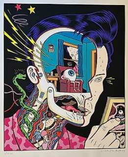 Burns, Charles | Burns, Charles - 1 Silkscreen - Anatomy (Dope Comix #5) | Catawiki