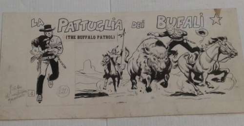 D’amy, Roy - 1 Original cover - La pattuglia dei Bufali - 1956 | Catawiki